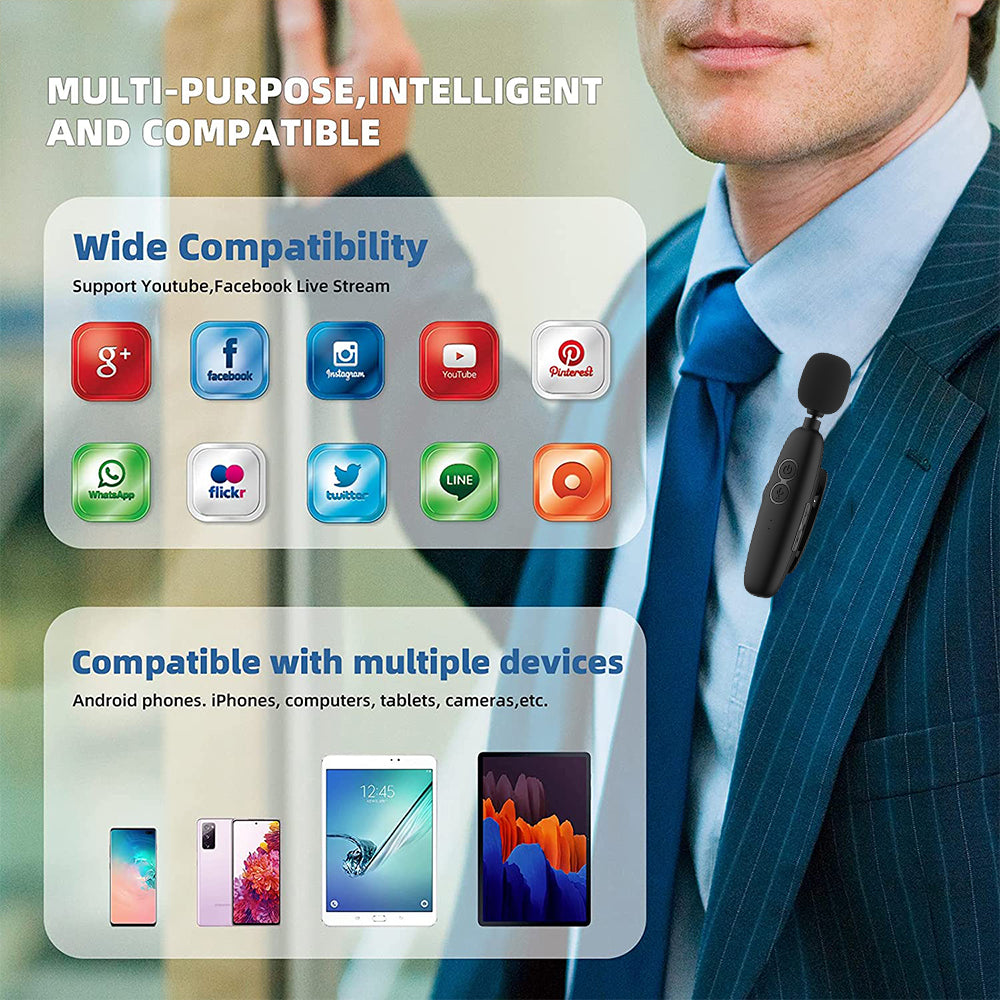MARK - Microfono Lavalier Bluetooth